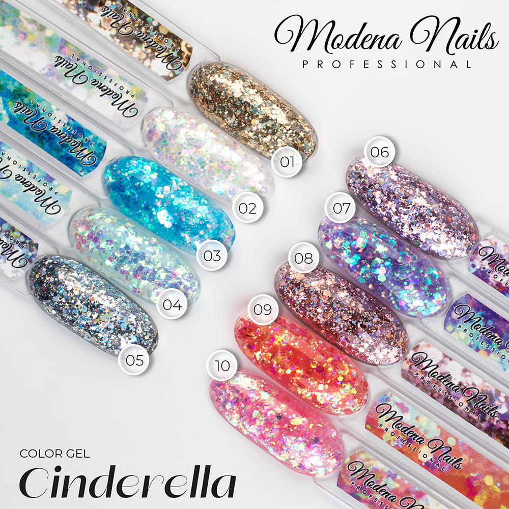Cinderella Color Gel - 5 gr - No. 07 - gyémánt csillogású színes zselé ...